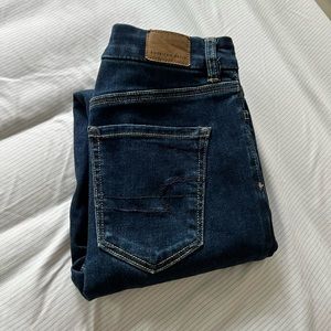 American Eagle super high rise next level jeans, size 2, jegging